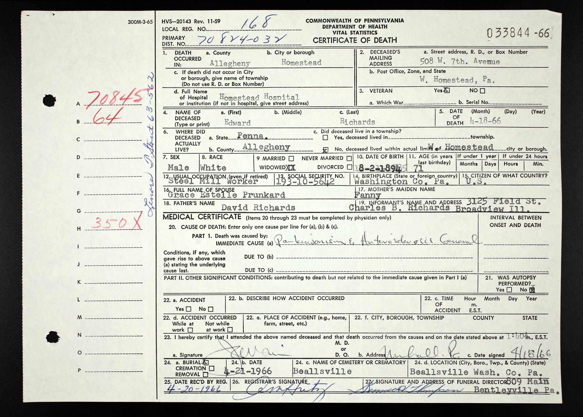 death cert